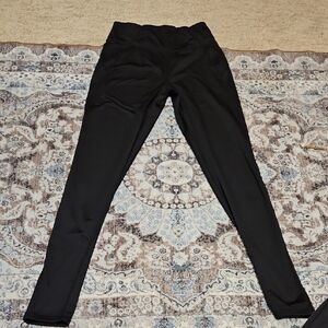 Sleek Black Insulated Women's Leggings